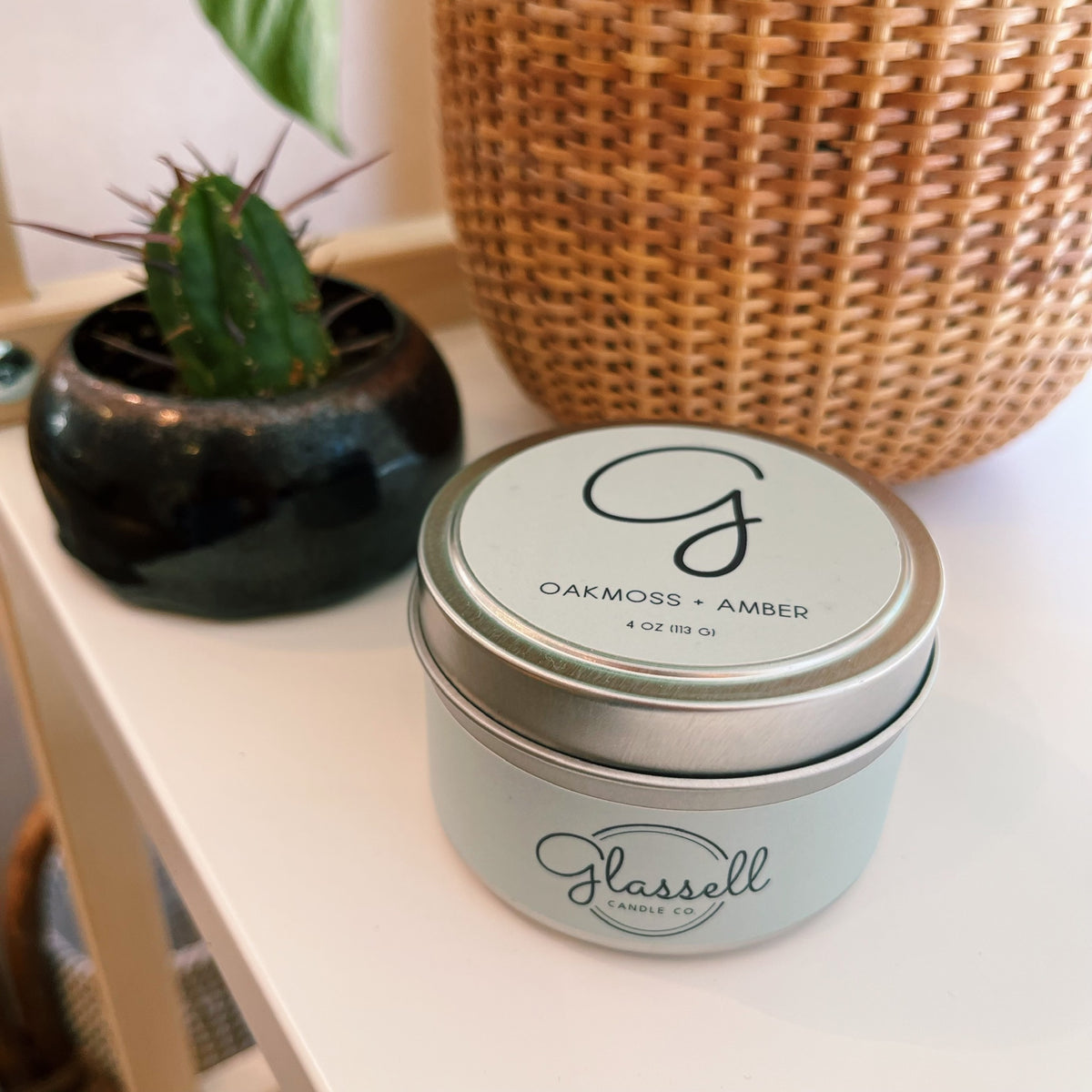 Oakmoss + Amber Candle | Glassell Candle Co.