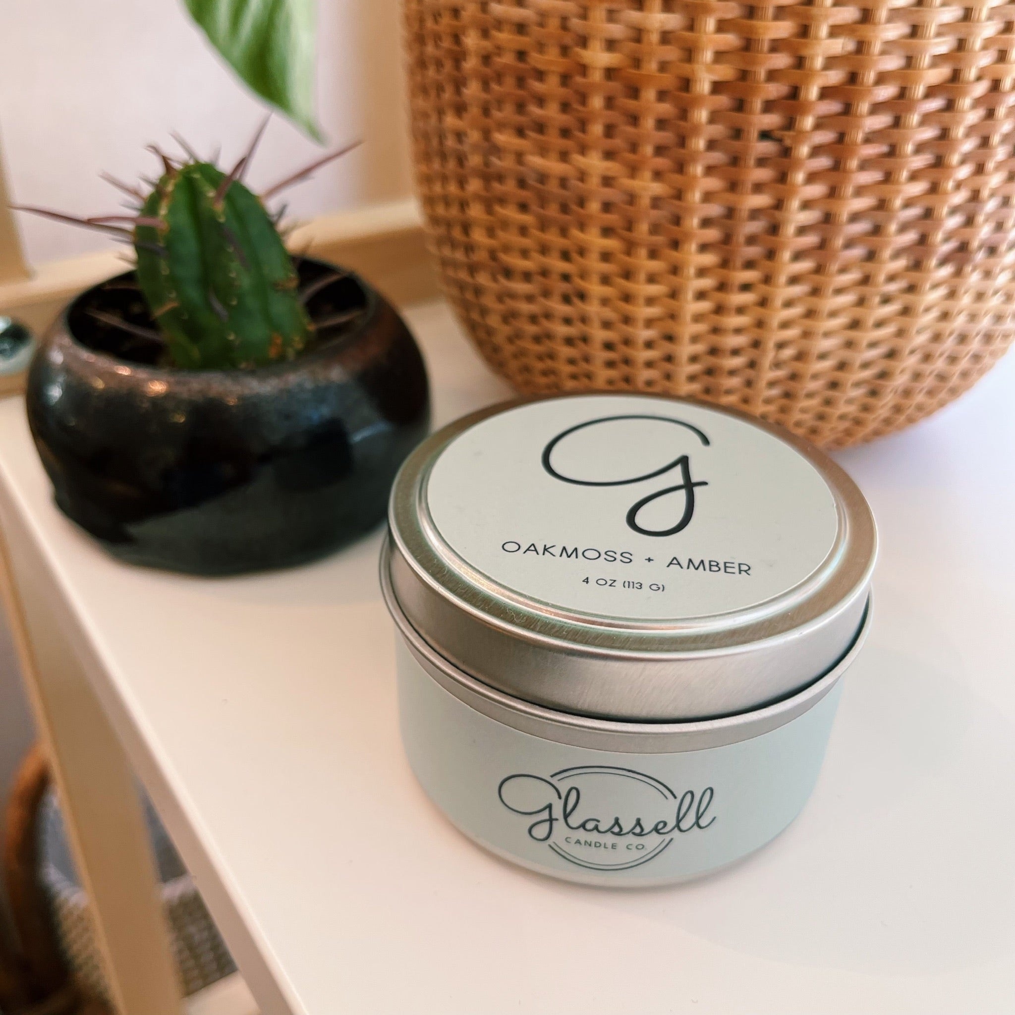 Oakmoss + Amber Candle | Glassell Candle Co.